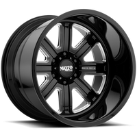 Moto Metal MO402 20X10 6X5.5 G-BLK MILL -24MM Wheels