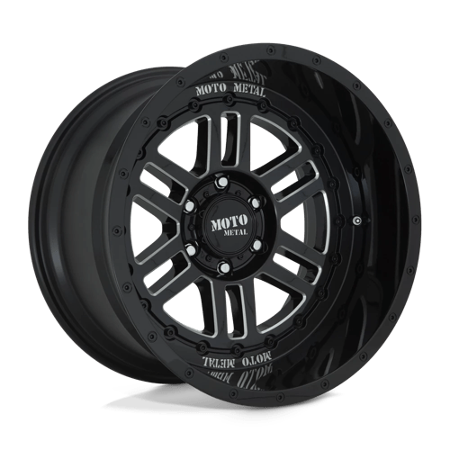 Moto Metal MO800 20X10 5X5.0 G-BLK MILL -18MM Wheels