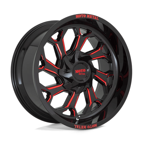 Moto Metal MO999 20X10 8X180 G-BLK MILL RTCC -18MM Wheels