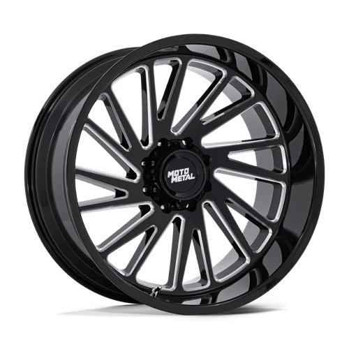 Moto Metal MO811 24X12 6X5.5 G-BLK MILL -44MM Wheels