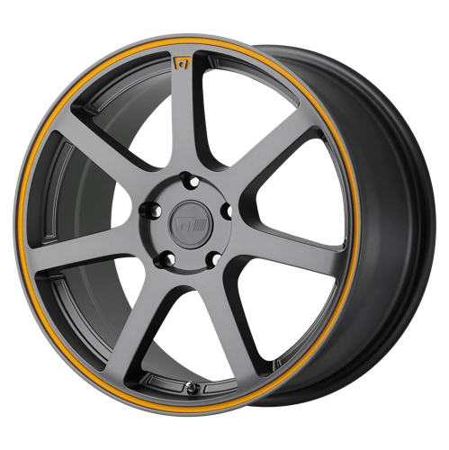 Motegi MR132 18X8 5X4.5 M-GRY ORANGE 35MM Wheels