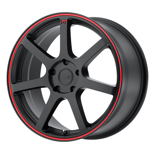 Motegi MR132 18X8 5X4.5 M-BLK RED 35MM Wheels