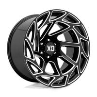 XD XD860 22X12 6X5.5 G-BLK MILL -44MM Wheels