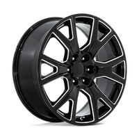 Performance Replicas PR199 26X10 6X5.5 G-BLK MILL 31MM Wheels