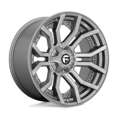 Fuel 1PC D713 22X10 6X135/5.5 BRSH-GNMTL-TTC -18MM Wheels