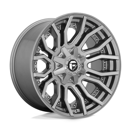 Fuel 1PC D713 20X10 8X6.5 BRSH-GNMTL-TTC -18MM Wheels