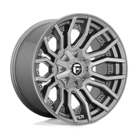 Fuel 1PC D713 20X10 8X6.5 BRSH-GNMTL-TTC -18MM Wheels