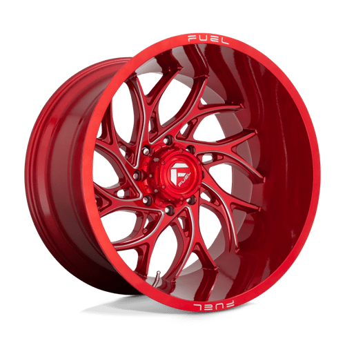 Fuel 1PC D742 20X10 5X5.0 GL-RED-MIL -18MM Wheels