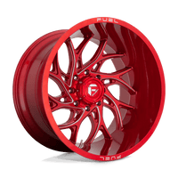 Fuel 1PC D742 20X8.25 8X6.5 GL-RED-MIL 105MM Wheels