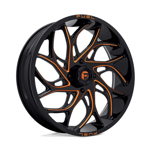 Fuel UTV D780 24X7 4X156 G-BLK-MILL-OR 13MM Wheels