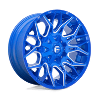 Fuel 1PC D770 22X10 5X4.5/5.0 BLUE-MILL -18MM Wheels