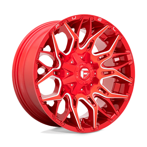 Fuel 1PC D771 20X10 8X170 GL-RED-MILL -18MM Wheels