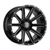 XD XD818 20X10 6X135 S-BLK MILL SP -24MM Wheels