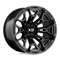 XD XD841 20X12 8X170 G-BLK MILL -44MM Wheels