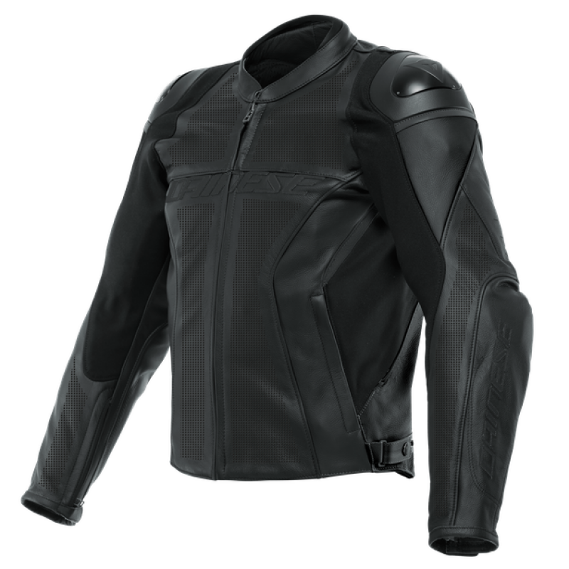 Dainese Racing 4 Leather Jacket Perforated Black/Black/Black Size - 62