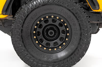 Steel Simulated Bead Lock Wheel | Black | 17x9 | 6x5.5 | 4.25 Bore | -12