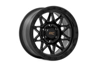 Rough Country 78 Series Wheel | Simulated Beadlock | Black | 18x9 | 6x5.5 | -12mm