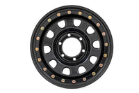 Steel Simulated Bead Lock Wheel | Black | 17x9 | 6x5.5 | 4.25 Bore | -12