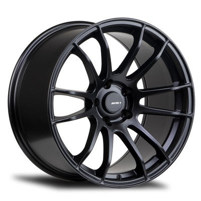 AV-20 MATTE BLACK 19x9.5 5x114.3 et22 cb73.1