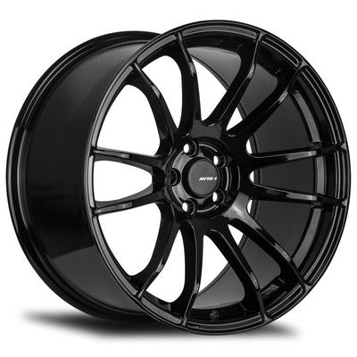 AV-20 Gloss Black 19x9.5 5x114.3 et22 cb73.1