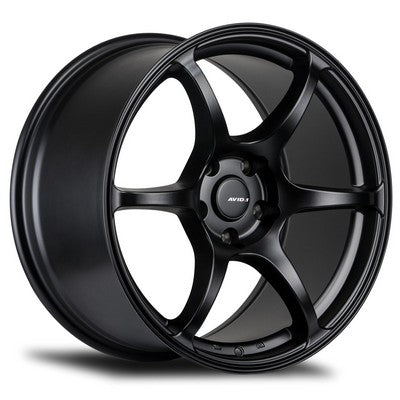 AV-26 MATTE BLACK 18x8.5 5x114.3 et35 cb73.1