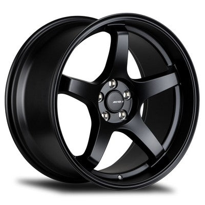 AV-28 MATTE BLACK 18x9.5 5x114.3 et35 cb73.1