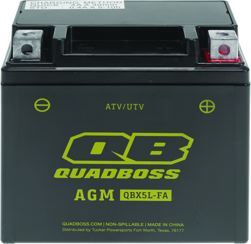 QuadBoss 06-08 Arctic Cat 50 DVX Maintenance-Free AGM Battery