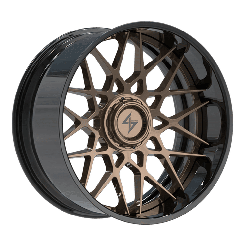 SENTALI BFX Gloss Black Lip / Gloss Bronze Centre BFX5 22x12 8x165.1/8x170 Wheels