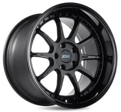 ESR CS12 MATTE BLACK GLOSS BLACK LIP 18x10.5 5X114.3 ET22 CB72.6