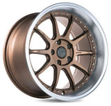 ESR CS12 MATTE BRONZE MACHINE LIP 19x9.5 5X114.3 ET22 CB72.6