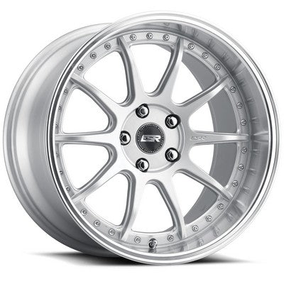 ESR Wheels CS12 HYPER SILVER MACHINE LIP 18x9.5 5X100 ET22 CB72.6