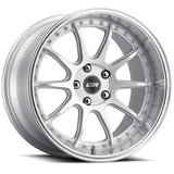 ESR Wheels CS12 HYPER SILVER MACHINE LIP 18x9.5 5X100 ET22 CB72.6
