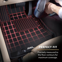 3D MAXpider 22-23 Infiniti QX60 7 Seat Kagu Black Floormat- Row 1