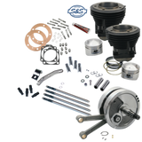 S&S Cycle 70-84 BT 93in Sidewinder Big Bore Stroker Kit - Gloss Black