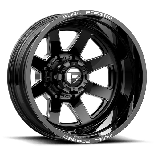 Fuel Mono D09 20X8.25 8X200 MT-BLK-MIL -202MM Wheels