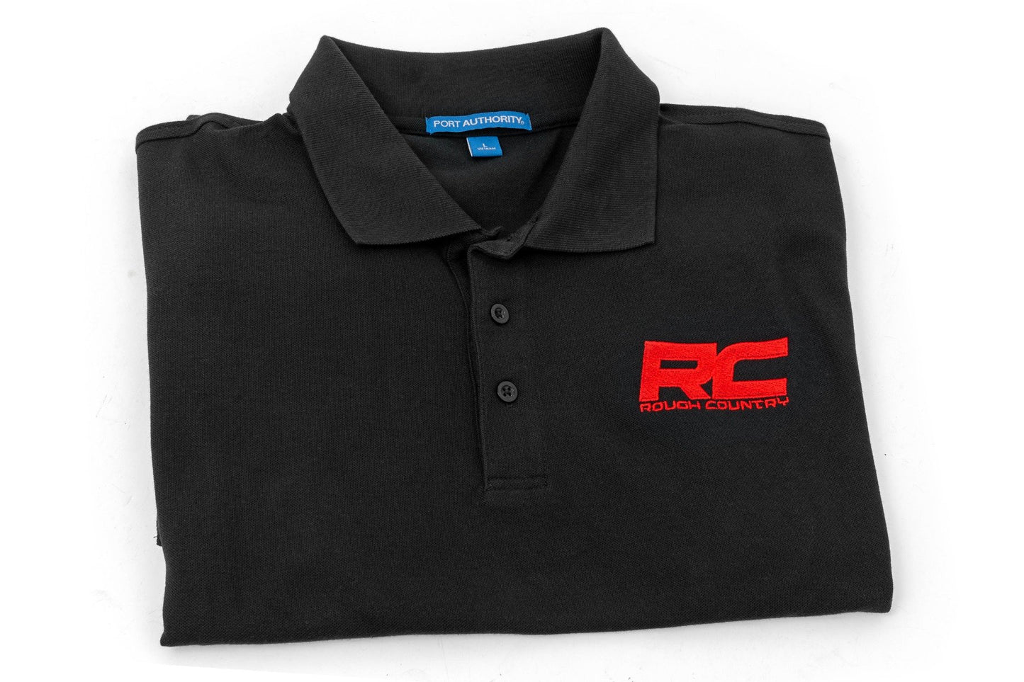 Rough Country Polo | Rough Country Logo | Black | Cotton | Size M