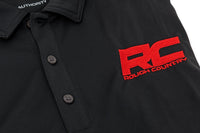 Rough Country Polo | Rough Country Logo | Black | Moisture Wicking | Size M