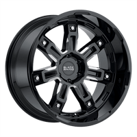 Black Rhino Hard Alloys BRLKR 22X11.5 6X5.5 G-BLK-MILL -44MM Wheels