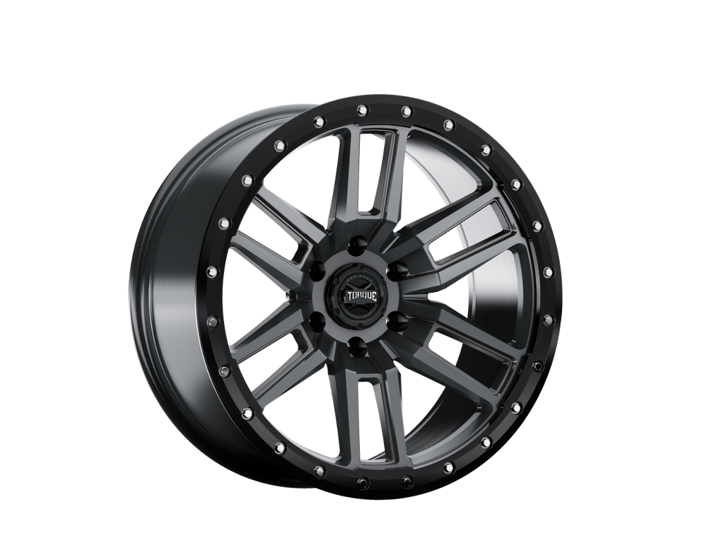 Torque Pritchett | Anthracite w/Black Lip | 18x9 | 6x5.5 | -12mm