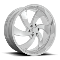 US Mag 1PC U132 24X9 6X5.5 CHROME 25MM Wheels