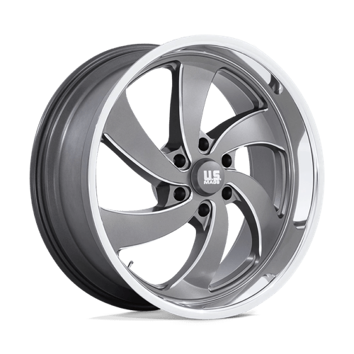 US Mag 1PC U133 22X10 6X5.5 ANTH-MILL-DCL 25MM Wheels