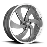 US Mag 1PC U133 24X9 6X5.5 ANTH-MILL-DCL 25MM Wheels