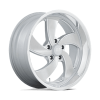 US Mag 1PC U134 20X9.5 5X5.0 SLV-BRS-MIL-DCL 1MM Wheels