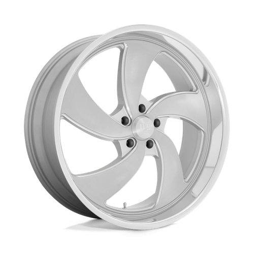 US Mag 1PC U134 22X10.5 5X5.0 SLV-BRS-MIL-DCL 01MM Wheels