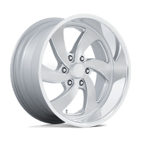 US Mag 1PC U134 20X9.5 6X5.5 SLV-BRS-MIL-DCL 1MM Wheels