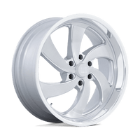 US Mag 1PC U134 22X9 6X5.5 SLV-BRS-MIL-DCL 25MM Wheels