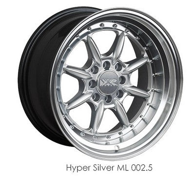 XXR 002.5 Hyper Silver / ML 15x8 4x100/4x114.3 et0 cb73.1