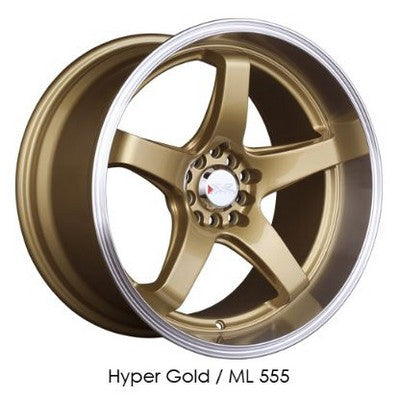 XXR 555 Hyper Gold / ML 17x8 5x100/5x114.3 et35 cb73.1