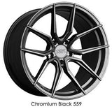 XXR 559 Chromium Black 19x10 5x114.3 et20 cb73.1