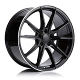 RS BLACK MACHINED LIP 19x9.0 5x112 Wheels - STAR8-9-6635AR
